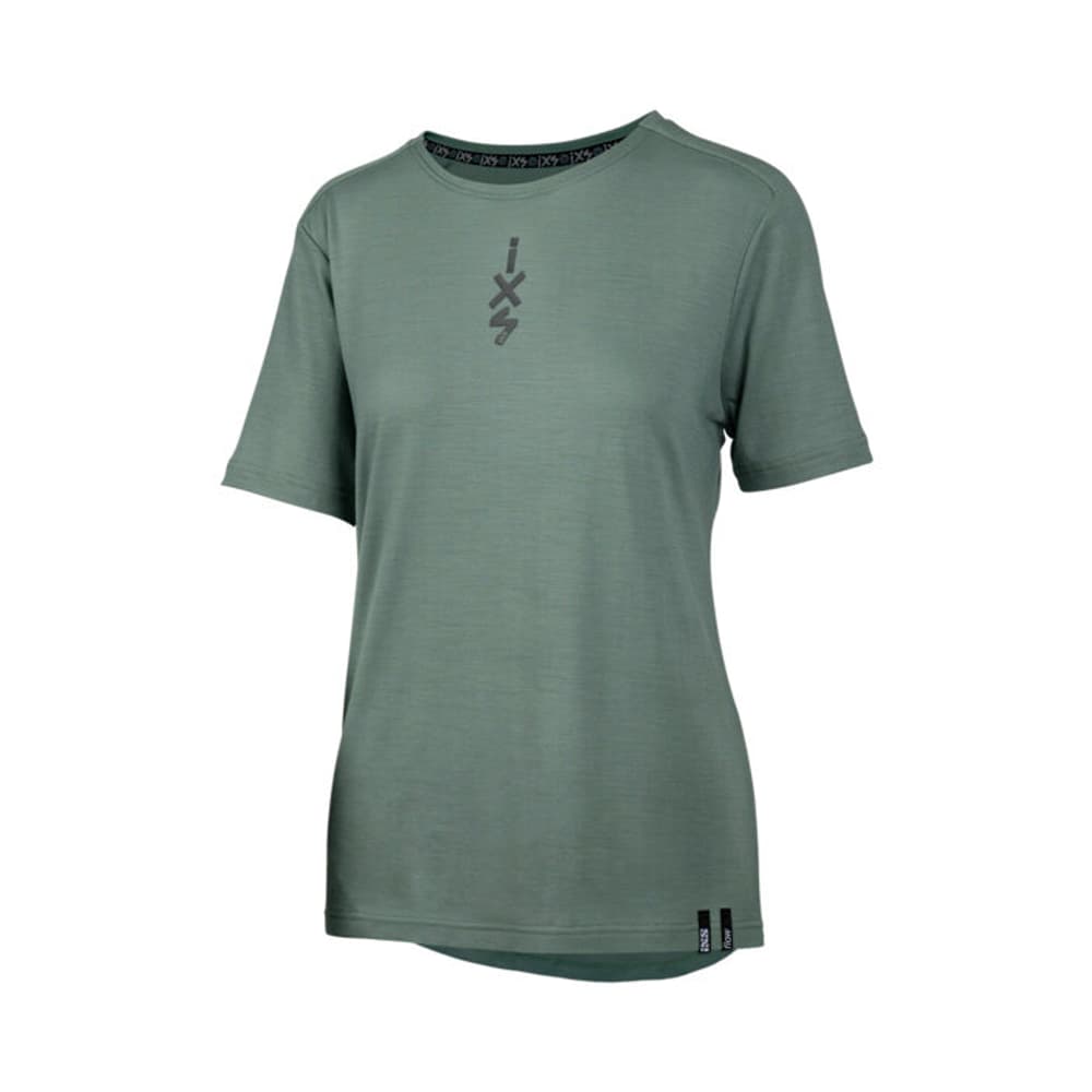 Women's Flow Merino Jersey T-shirt iXS 470904503815 Taglie 38 Colore smeraldo N. figura 1