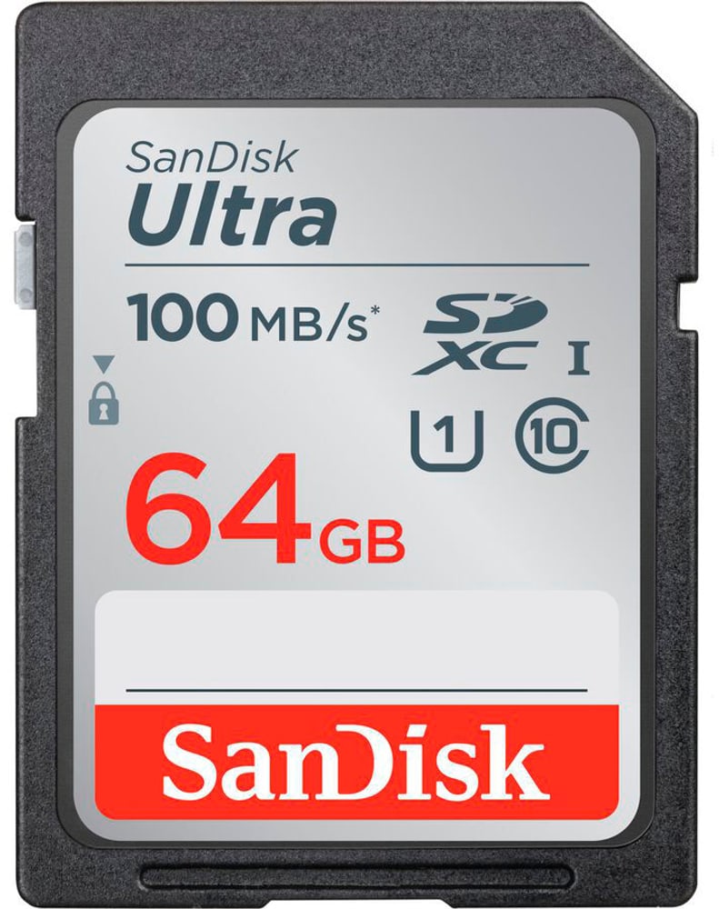 Ultra 100MB/s SDXC 64GB Carte mémoire SanDisk 78530015257420 Photo n°. 1