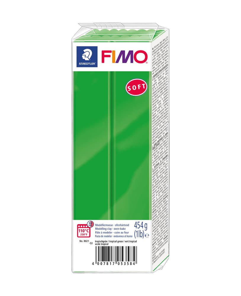 Soft FIMO Soft Grossblock tropischgrün Knete Fimo 666930600000 Bild Nr. 1