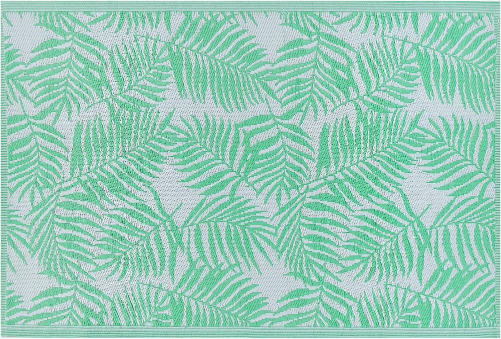 Tappeto da esterno verde chiaro e bianco 120x180 cm KOTA Tappeto per esterni Beliani 655504800000 N. figura 1