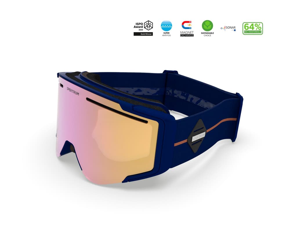 OSTRA BIO PREMIUM Skibrille / Snowboardbrille Spektrum 469720900422 Grösse M Farbe dunkelblau Bild-Nr. 1