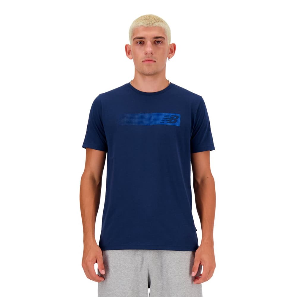 Heathertech Graphic T-Shirt T-shirt New Balance 474158300622 Taille XL Couleur bleu foncé Photo no. 1