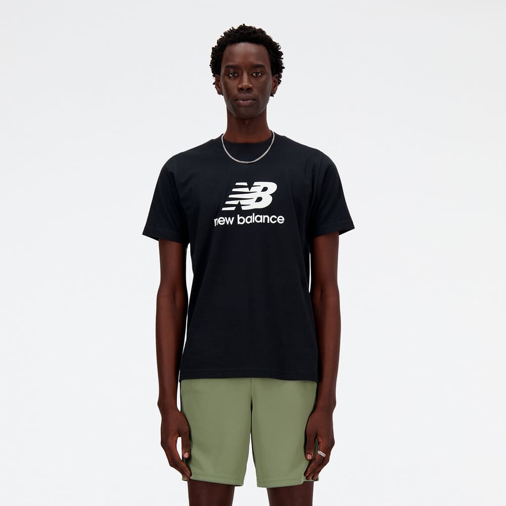 Sport Essentials Stacked Logo T-Shirt T-shirt New Balance 474128600320 Taille S Couleur noir Photo no. 1
