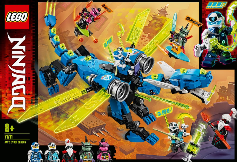 Ninjago 71711 Jays Cyber-Drache LEGO® 74873430000019 No. figura 1