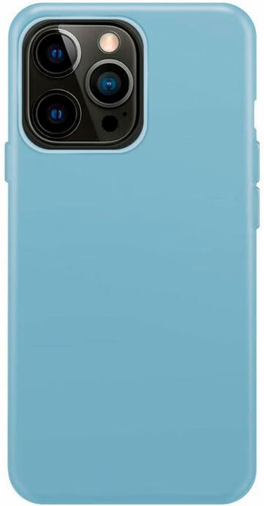Silicone Case for iPhone 14 Pro - Blue Fog Coque smartphone XQISIT 798800101574 Photo no. 1
