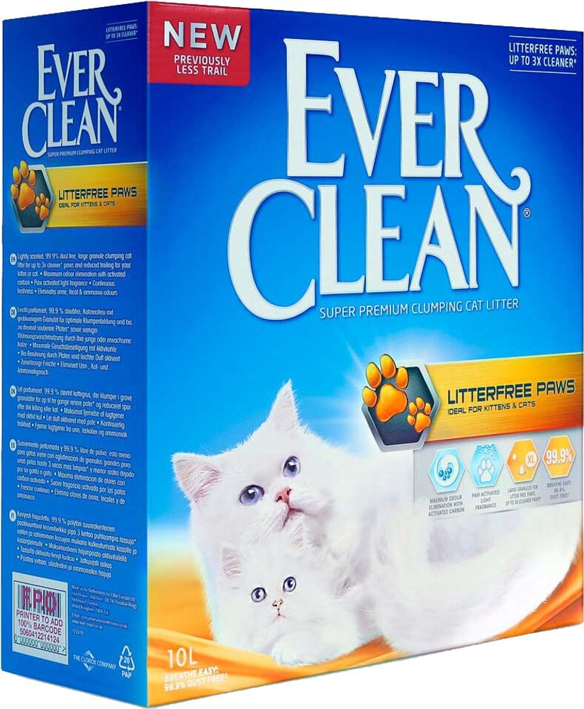Litterfree Paws, 10 l Sabbia lettiera per gatti Ever Clean 658355200000 N. figura 1