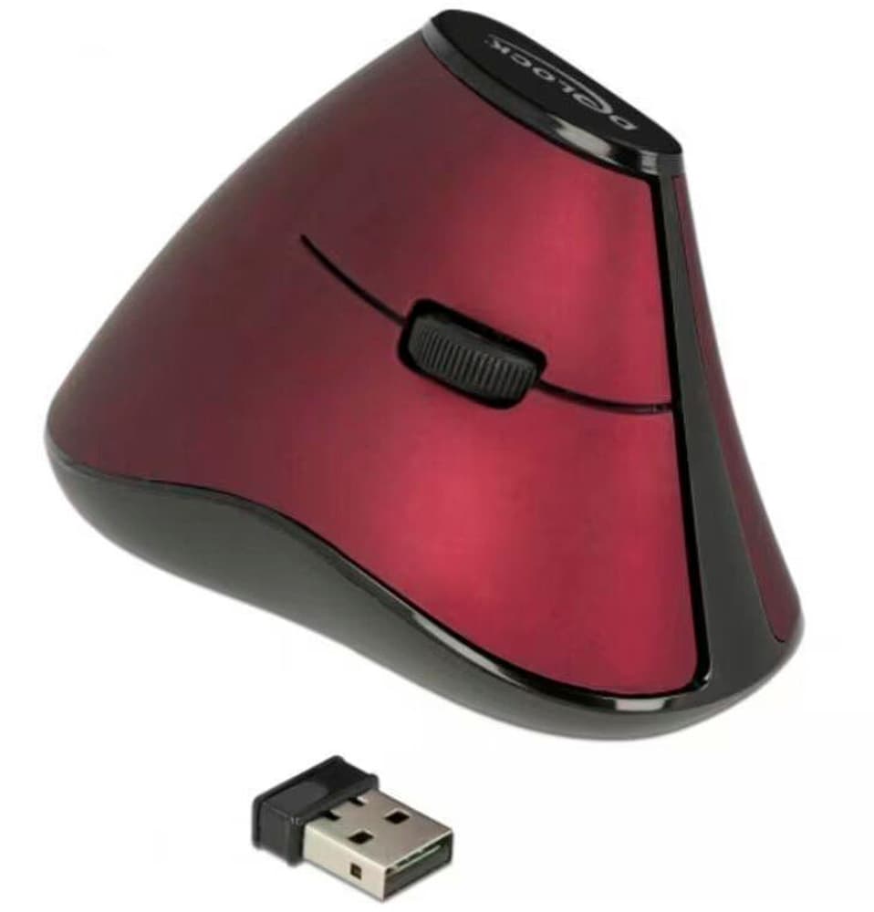 Ergonomico 12528 USB senza fili Mouse DeLock 785300191332 N. figura 1