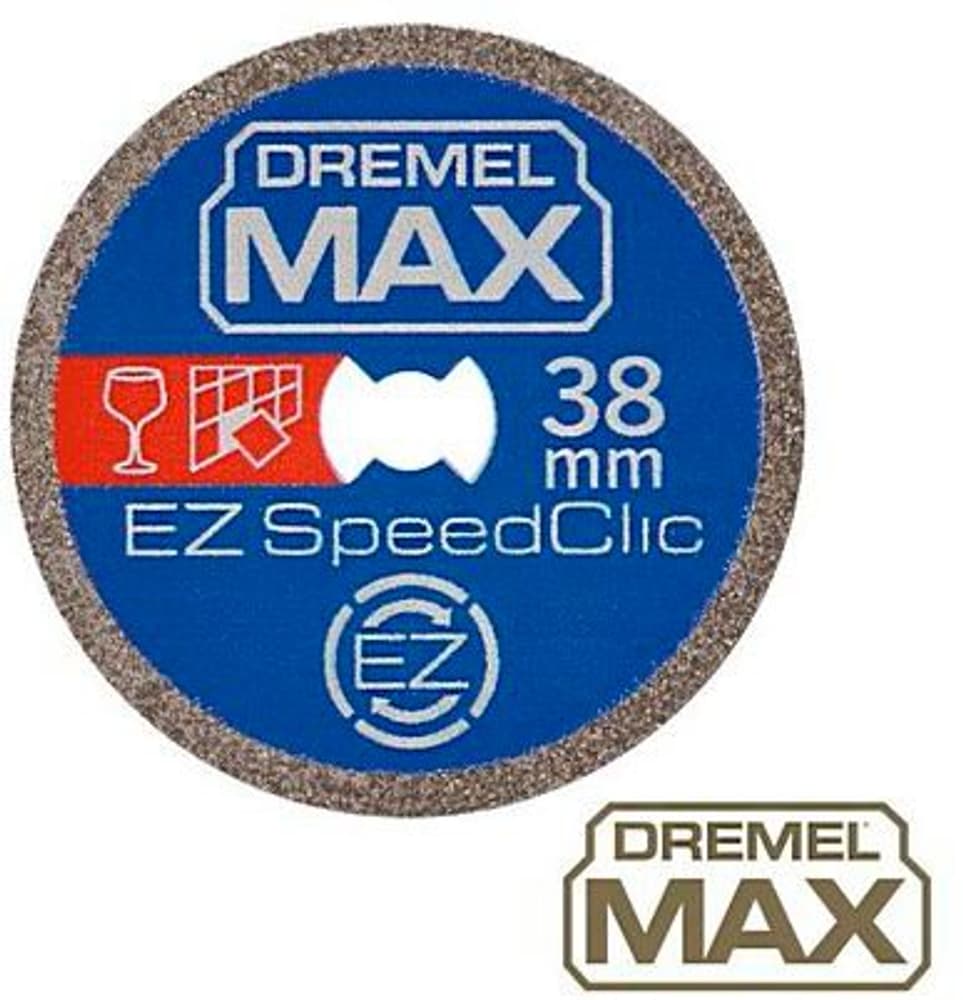 Disco da taglio diamantato SpeedClic Premium Utensile multifunzionale Dremel 616256700000 N. figura 1