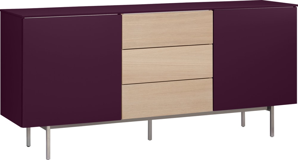 TILL Sideboard TILL Sideboard 400858900000 Grösse B: 168.0 cm x T: 41.0 cm x H: 77.0 cm Farbe Aubergine Bild Nr. 1