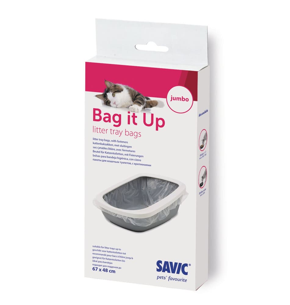 Bag it up Sacs Giant, jusqu’à 67 x 48 cm, 6 pcs. Sac jetable litière pour chat Savic 658349800000 Photo no. 1