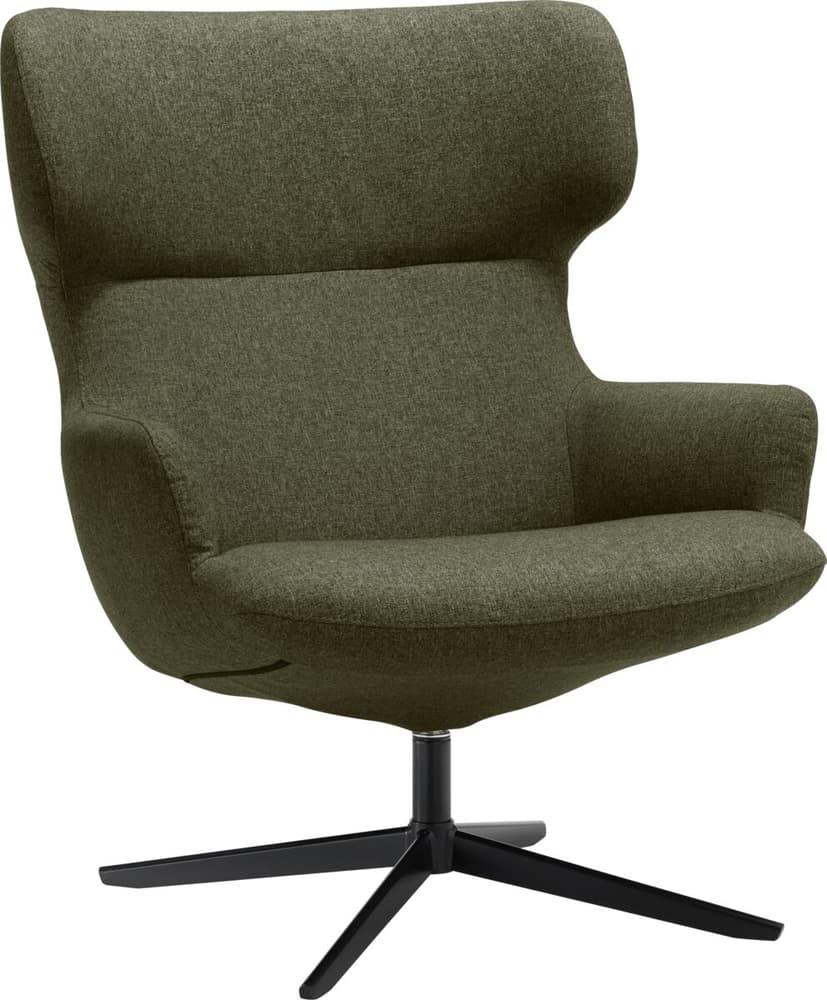 ELVY Fauteuil 403900507060 Dimensions L: 81.0 cm x P: 90.0 cm x H: 96.5 cm Couleur Vert Photo no. 1