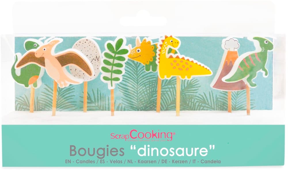 Dino Bougies d'anniversaire ScrapcooScrapCooking 668067300000 Photo no. 1