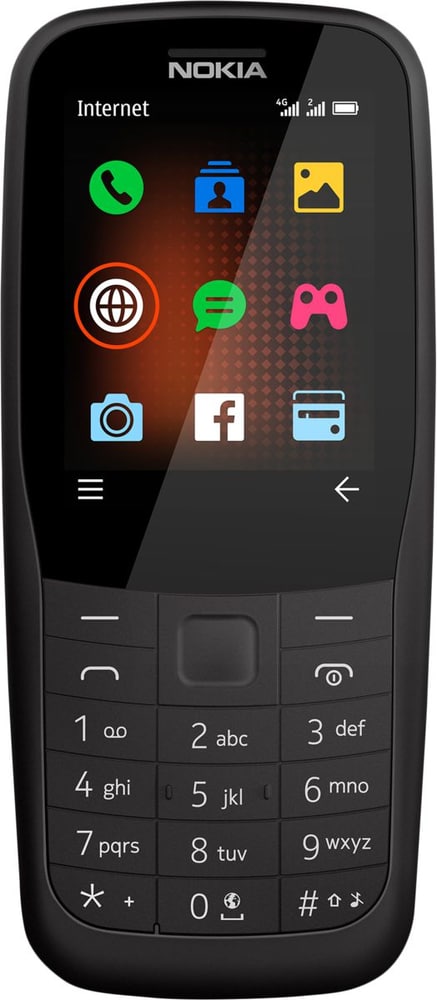 220 4G schwarz Mobiltelefon Nokia 79464850000019 Bild Nr. 1