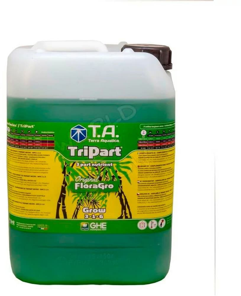 T.A. TriPart Grow 10 L Fertilizzante liquido GEHE 669700104260 N. figura 1