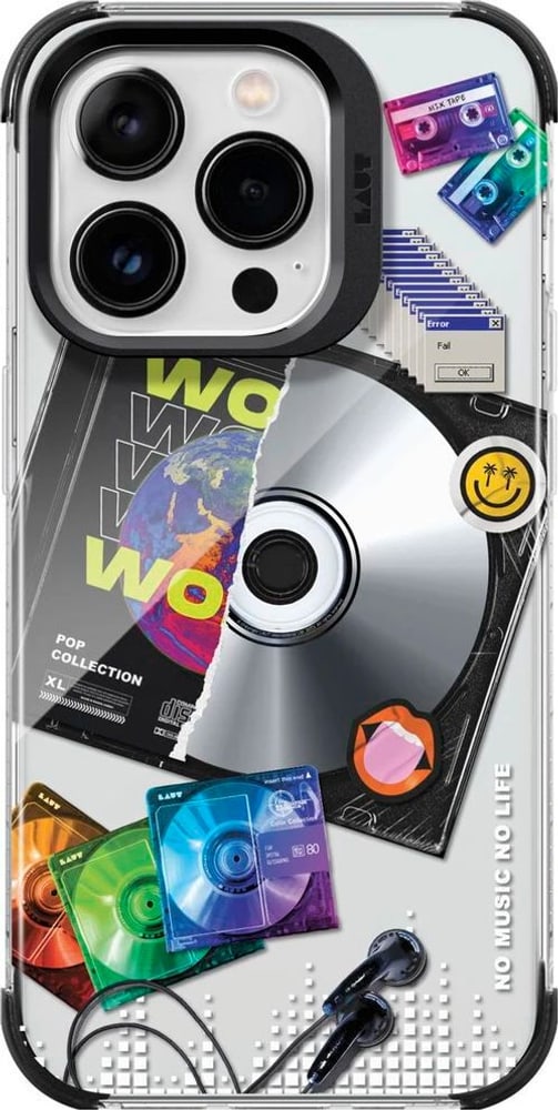 Pop Retro Music, iPhone 15 Pro Cover smartphone Laut 785302408551 N. figura 1
