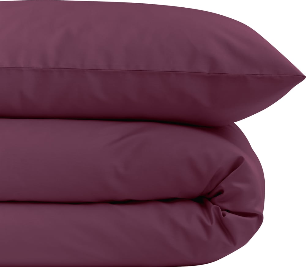 PENELOPE Satin-Duvetbezug 451323912346 Grösse Duvetbezug - 160 x 210 cm Farbe Italian Plum Bild Nr. 1