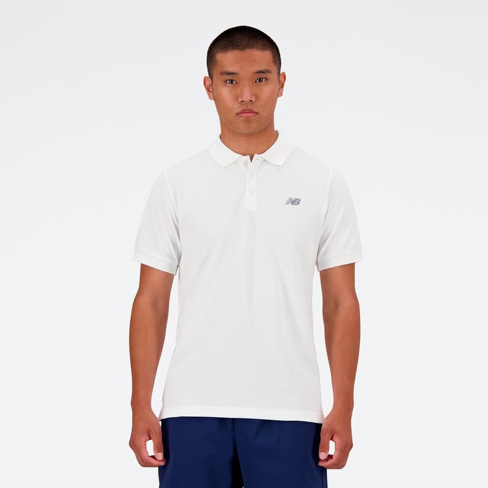 Cotton Polo Poloshirt New Balance 474168200610 Grösse XL Farbe weiss Bild-Nr. 1