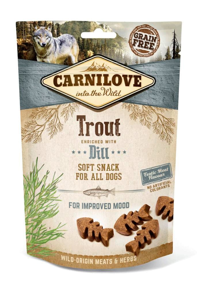 Dog Adult Soft Snack truite à l’aneth, 0.2 kg Friandises pour chat Carnilove 658348600000 Photo no. 1