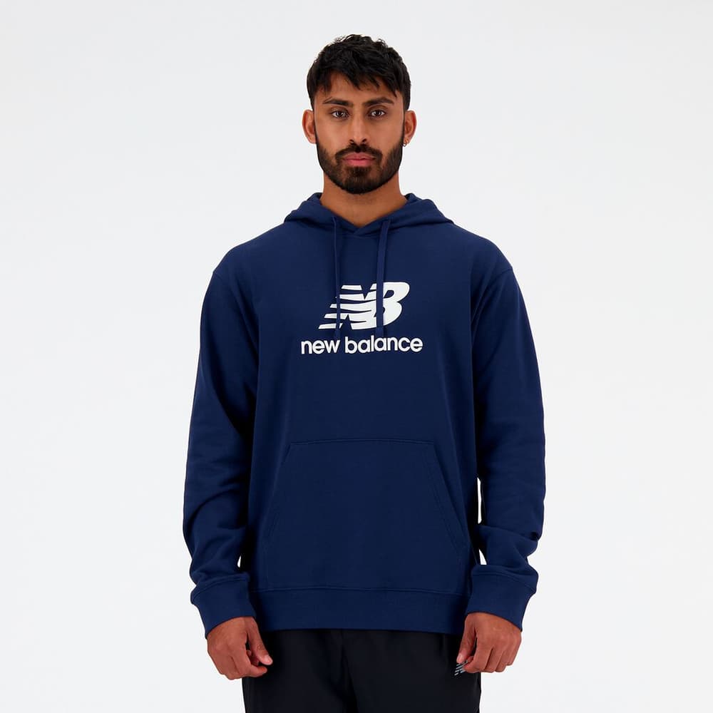 Sport Essentials Stacked Logo French Terry Hoodie Pull-over New Balance 474128500522 Taille L Couleur bleu foncé Photo no. 1