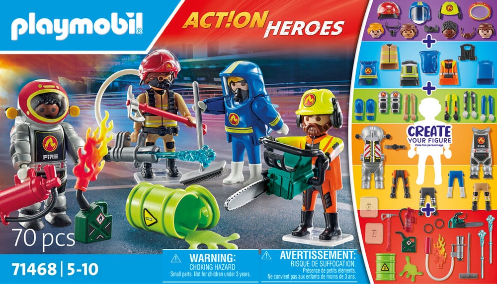 Action Heroes 71468 My figures: Pompieri PLAYMOBIL® 741922600000 N. figura 1