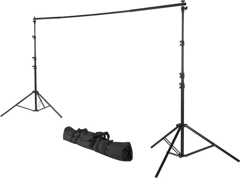 Sistema di sfondo fotografico per lo studio e in viaggio, 158-295 cm, allungabile Supporto per sfondo Hama 785300179773 N. figura 1