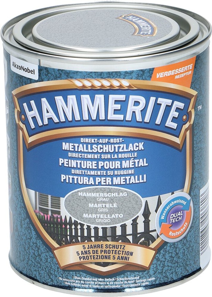 Metallschutzlack Hammerschlag Grau 750 ml Metallschutzlack Hammerite 660804400000 Farbe Grau Inhalt 750.0 ml Bild Nr. 1