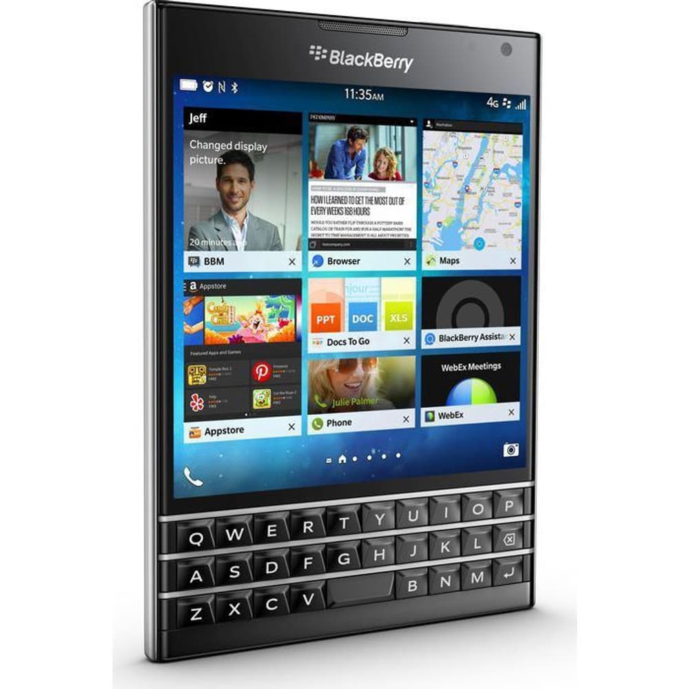 BlackBerry Passport QWERTZ schwarz BlackBerry 95110044409315 Bild Nr. 1