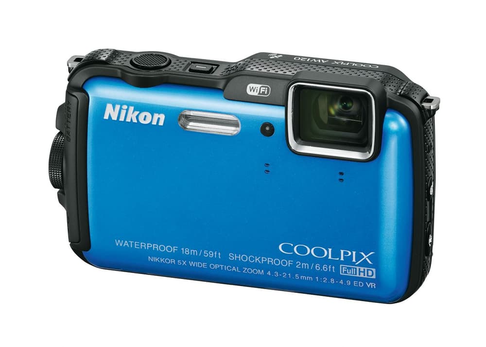 AW120 azzurro Apparecchio fotografico compatto Nikon 79340640000014 No. figura 1
