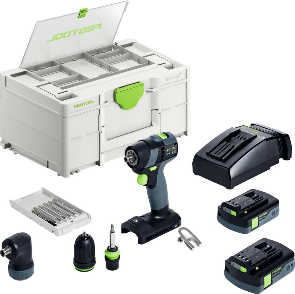 Perceuse-visseuse à accu FESTOOL TXS 18 C 3,0-Set Visseuse sans fil Festool 617007600000 Photo no. 1