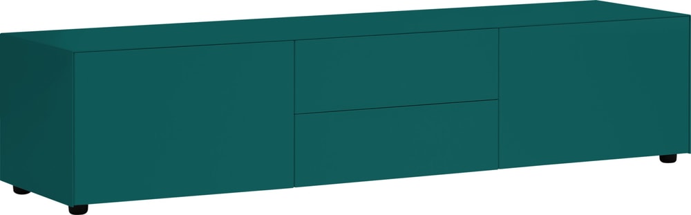 LUX Buffet basso 400841000066 Dimensioni L: 180.0 cm x P: 46.0 cm x A: 37.5 cm Colore Petrolio N. figura 1