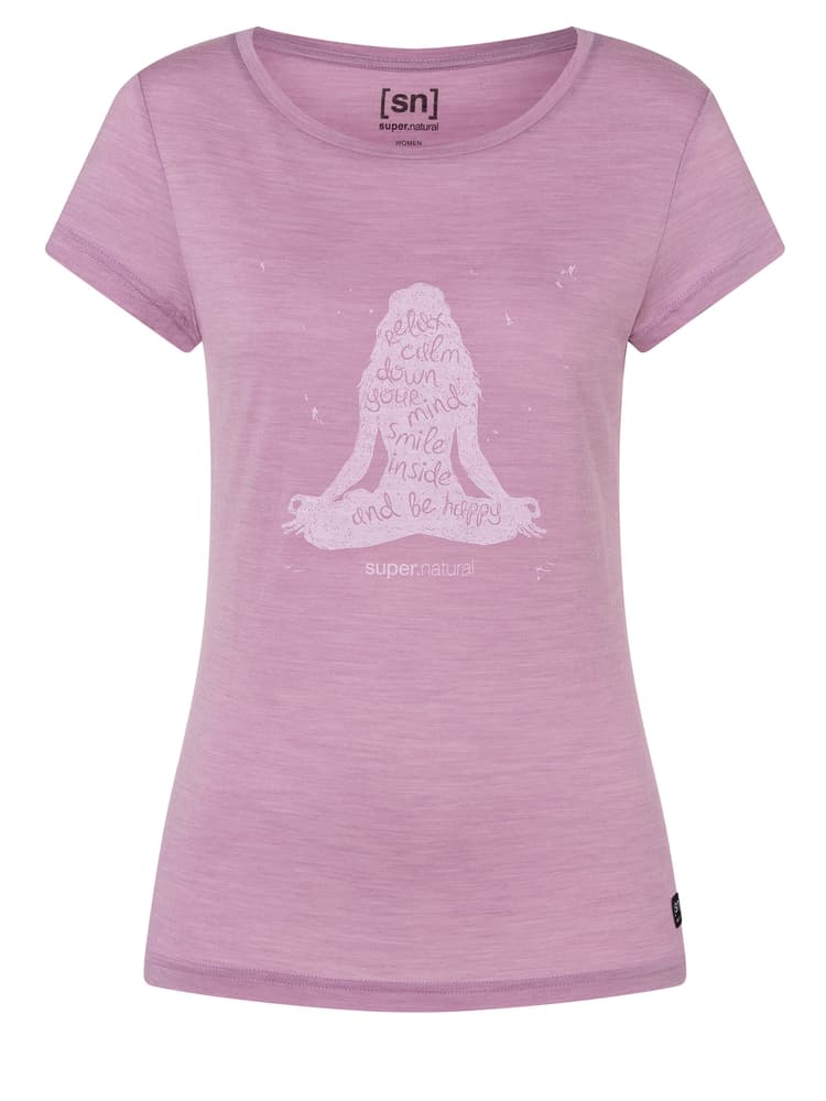 W Calm Down Tee T-shirt super.natural 468063900639 Taglie XL Colore rosa antico N. figura 1