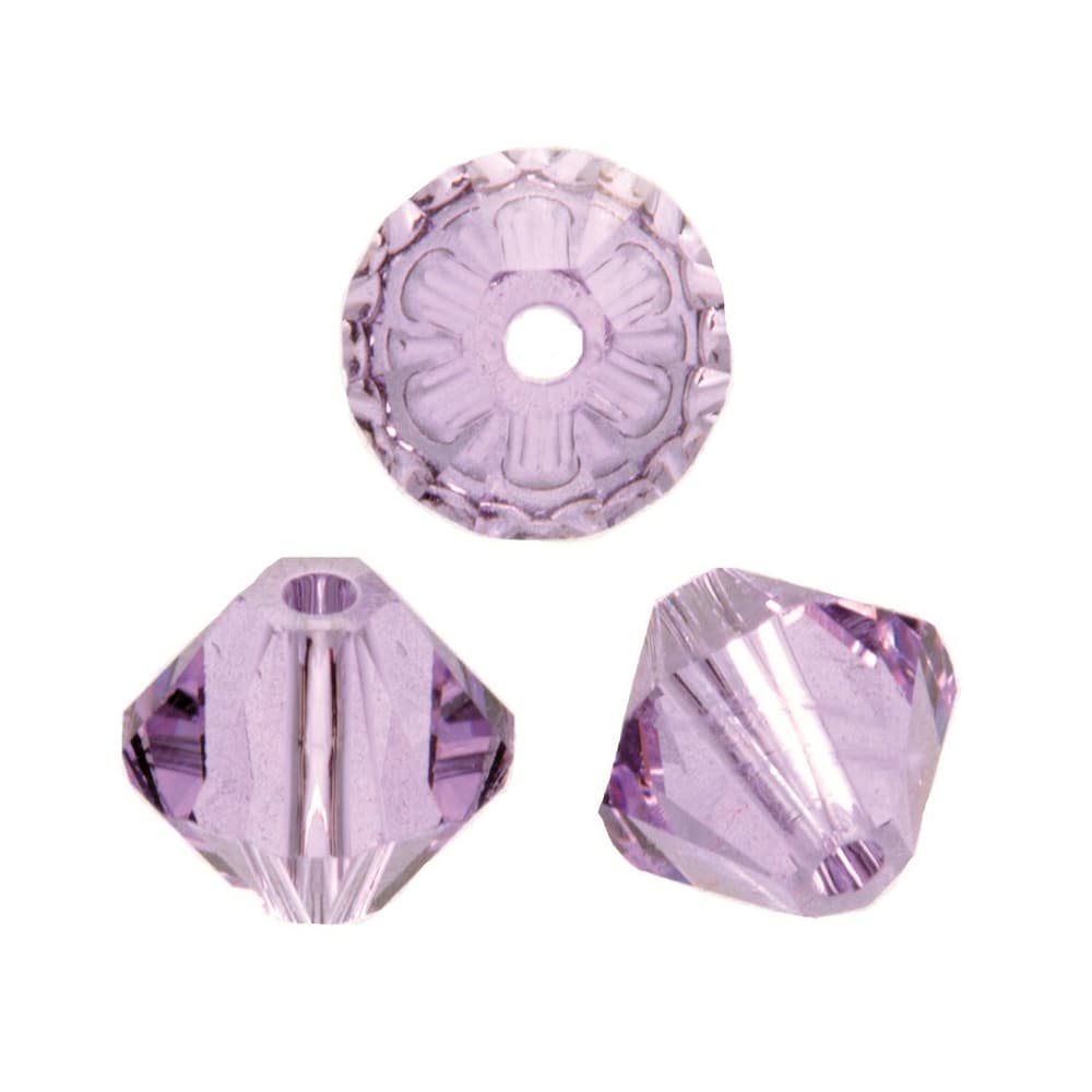 Perle Swarovski toupie 4mm violet 25pcs Perles artisanales 608139100000 Photo no. 1