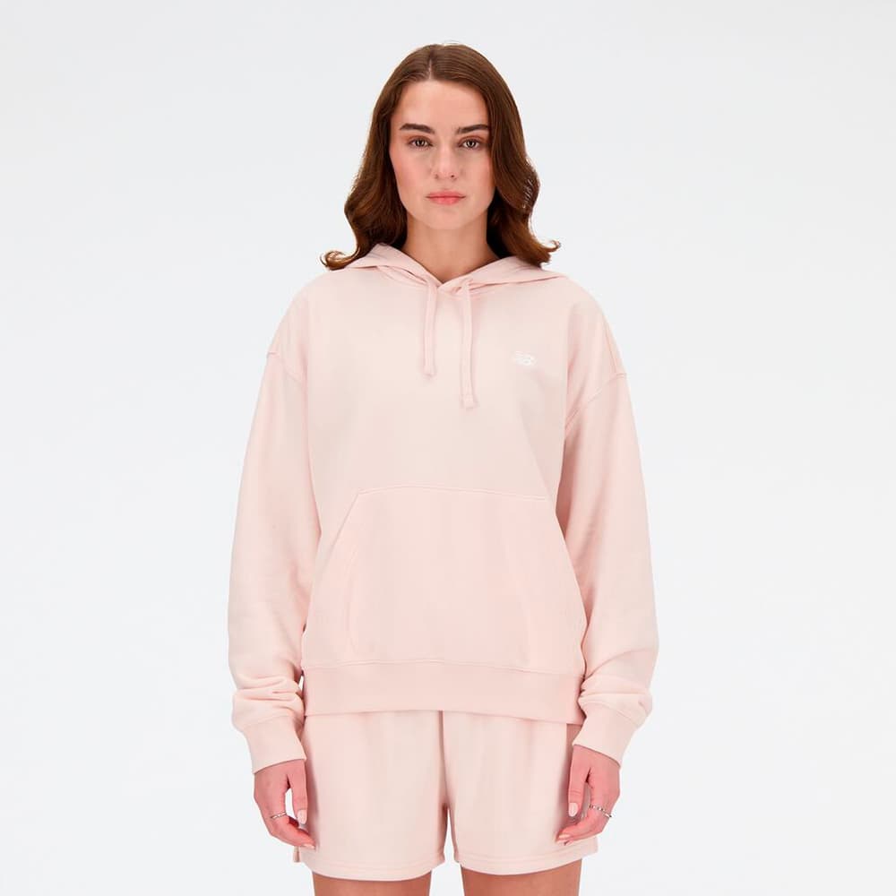 W Sport Essentials French Terry Small Logo Hoodie Sweatshirt à capuche New Balance 472634800339 Taille S Couleur vieux rose Photo no. 1