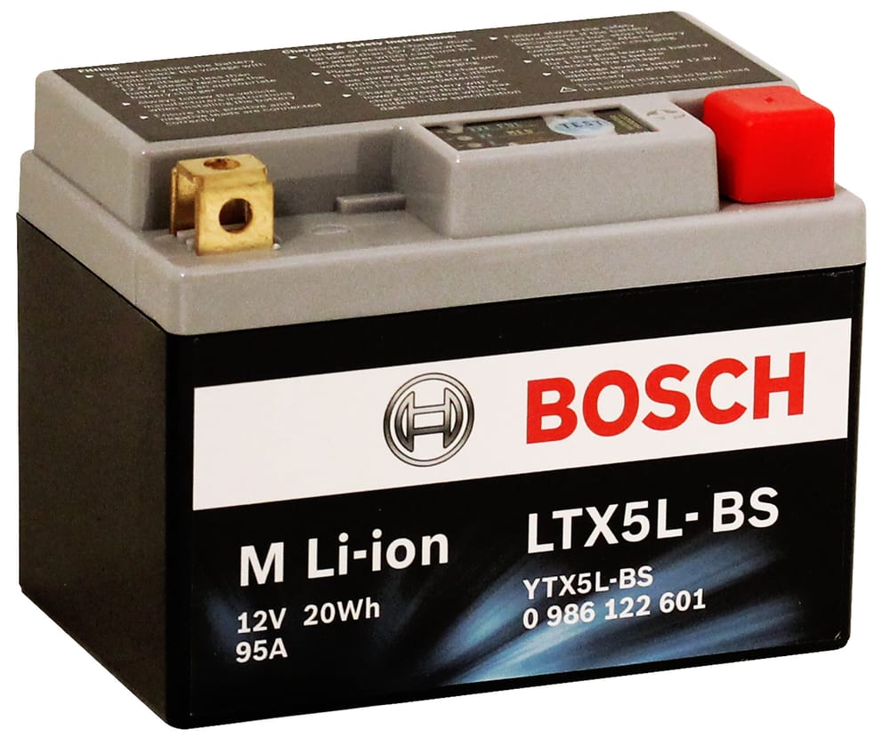 Li-ion LTX5L-BS 20Wh Batterie moto Bosch 620473300000 Photo no. 1