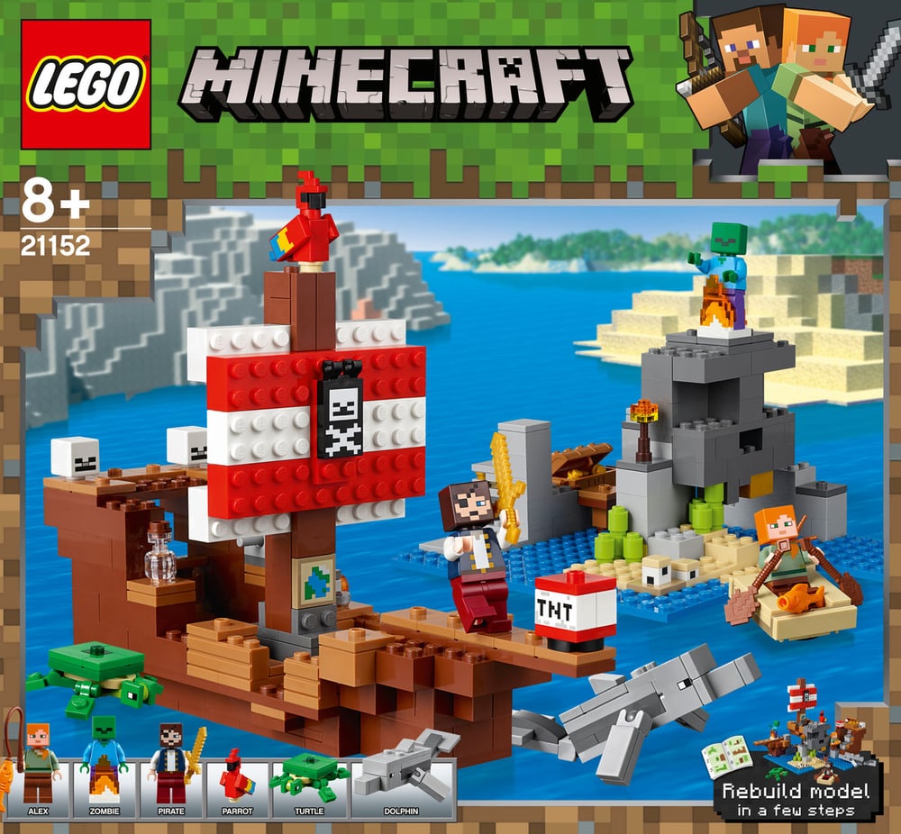 Minecraft 21152 L'aventure du bateau LEGO® 74870190000018 Photo n°. 1
