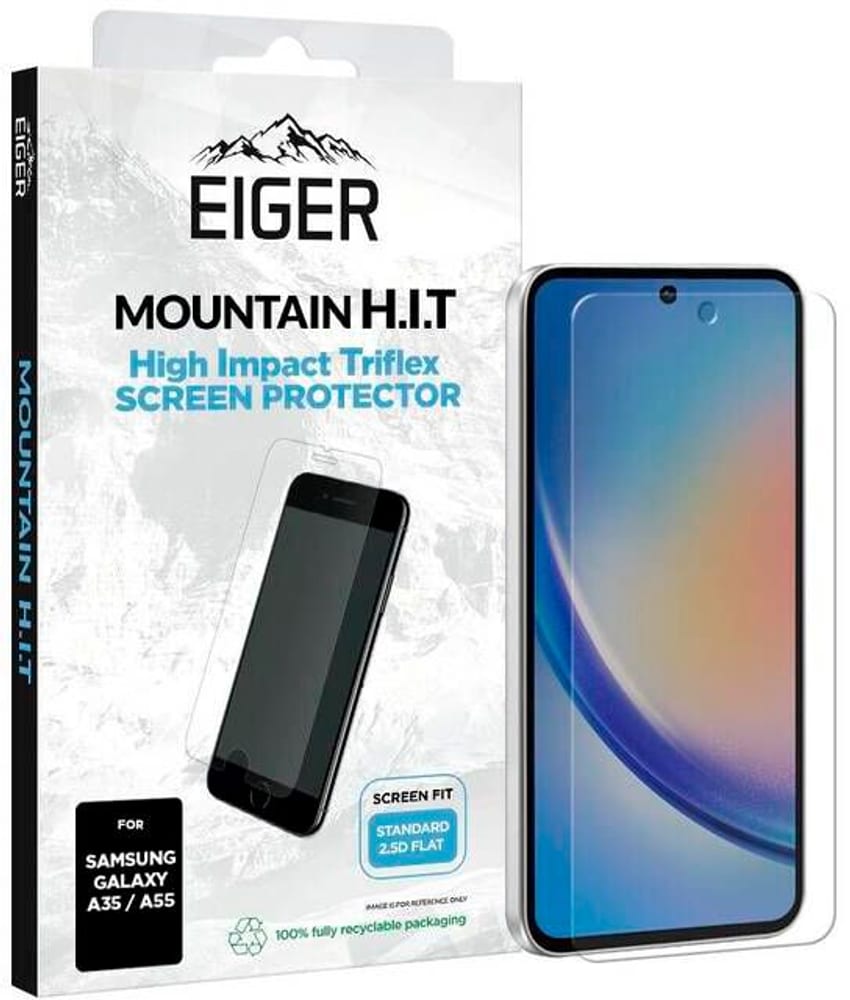 High Impact Triflex clear Smartphone Schutzfolie Eiger 785302427628 Bild Nr. 1