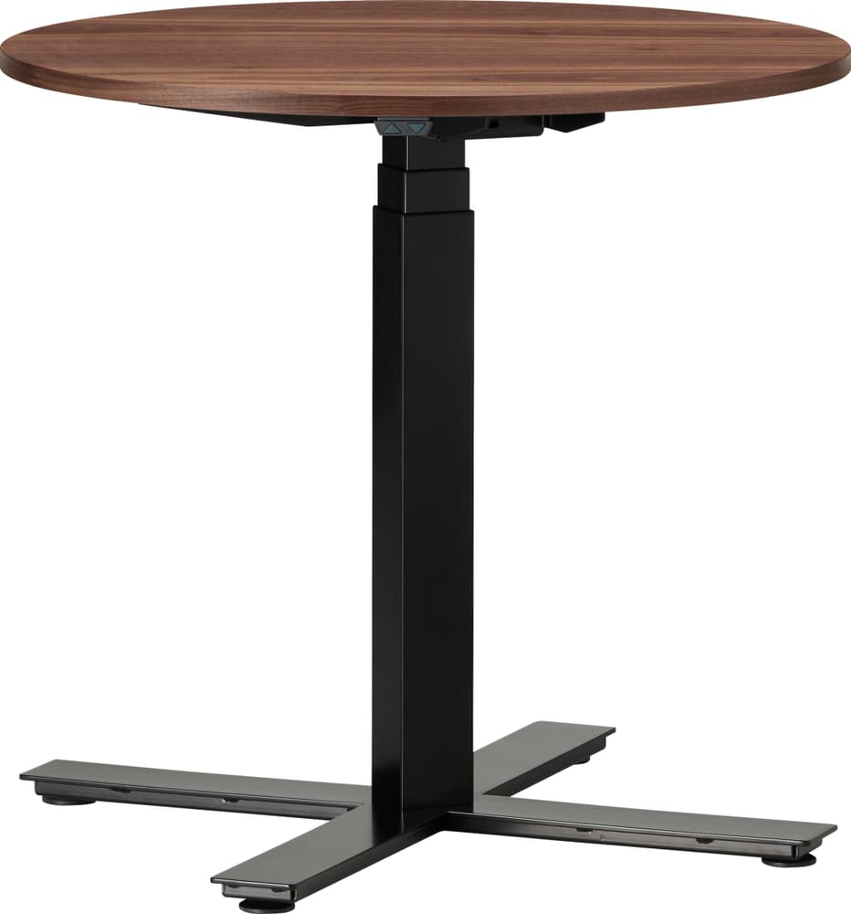 FLEXCUBE Tavolo da riunione regolabile in altezza 401932200000 Dimensioni A: 62.5 cm Colore Noce N. figura 1