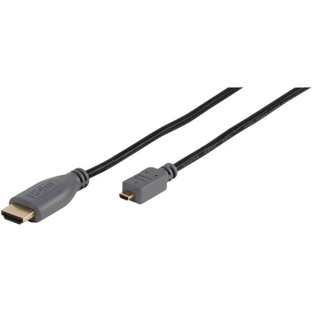 Cavo video, Cavo HDMI ad alta velocità con Ethernet HDMI Maschio <-> Micro HDMI Maschio, 1,5 m Cavo video Vivanco 770816700000 N. figura 1