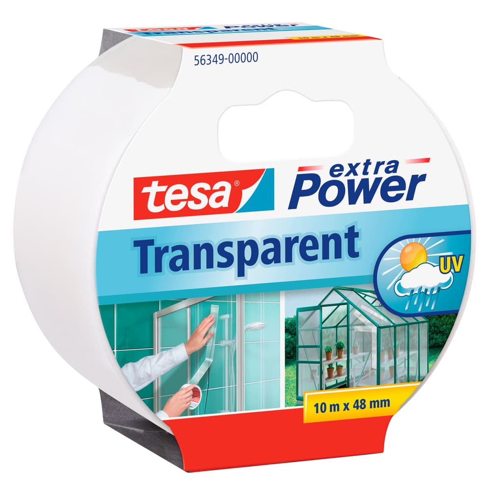 extra Power® Transparent 10m:48mm Rubans adhésifs Tesa 663084300000 Photo no. 1