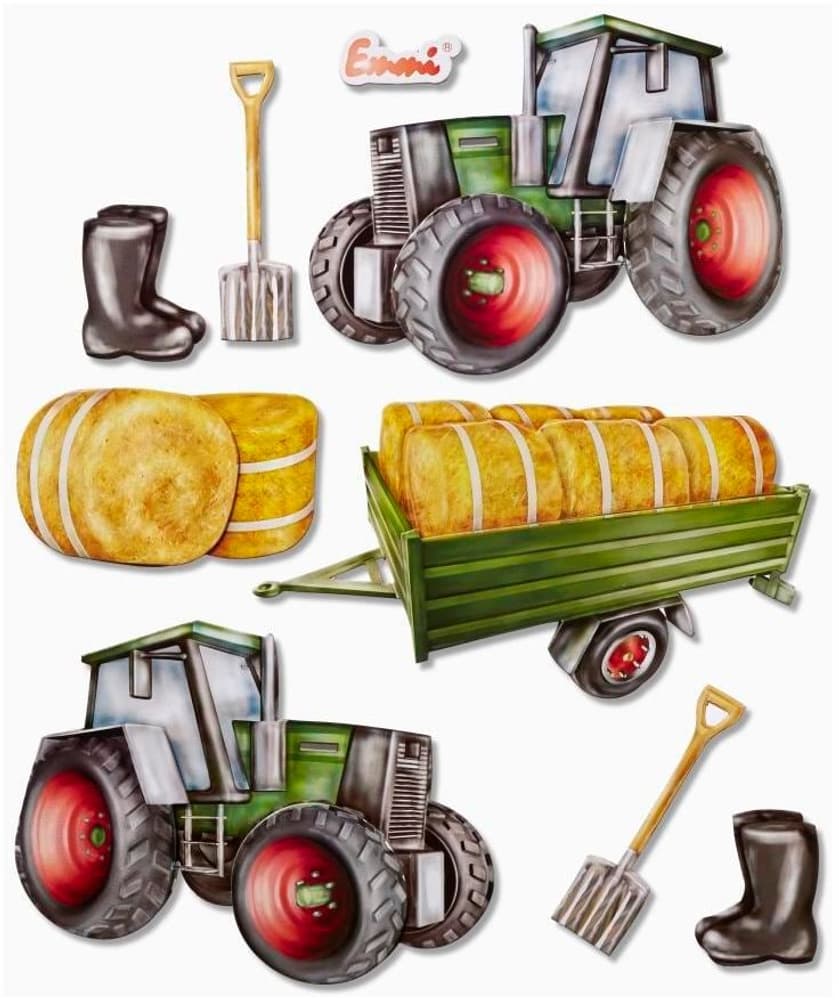 3D-Sticker Traktor 1 Blatt Sticker HobbyFun 785302426654 Bild Nr. 1
