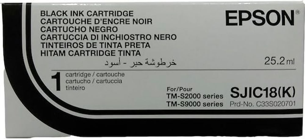 SJIC18 K, Ink Cartridge, For TM-S2000MJ & S9000MJ Cartuccia d'inchiostro Epson 785302432068 N. figura 1