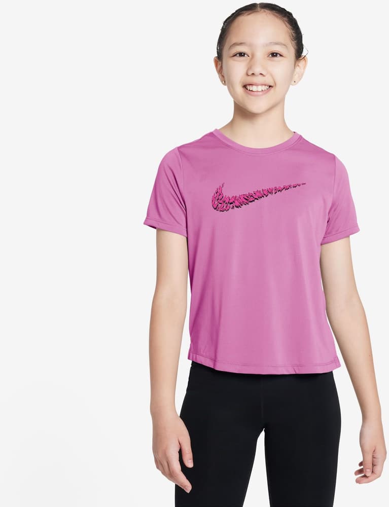 One Dri-FIT Short-Sleeve Training Top T-shirt Nike 469355514029 Taille 140 Couleur magenta Photo no. 1