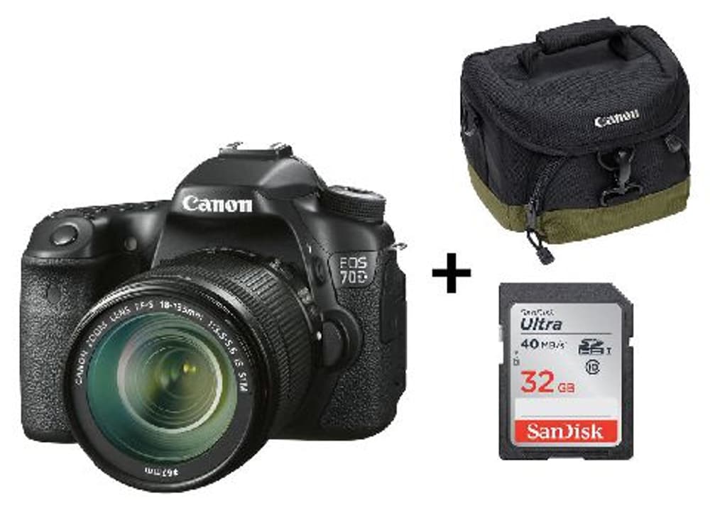 EOS 70D EF-S 18-135mm incl. borsa + scheda memoria Set fotocamera reflex Canon 79341070000014 No. figura 1