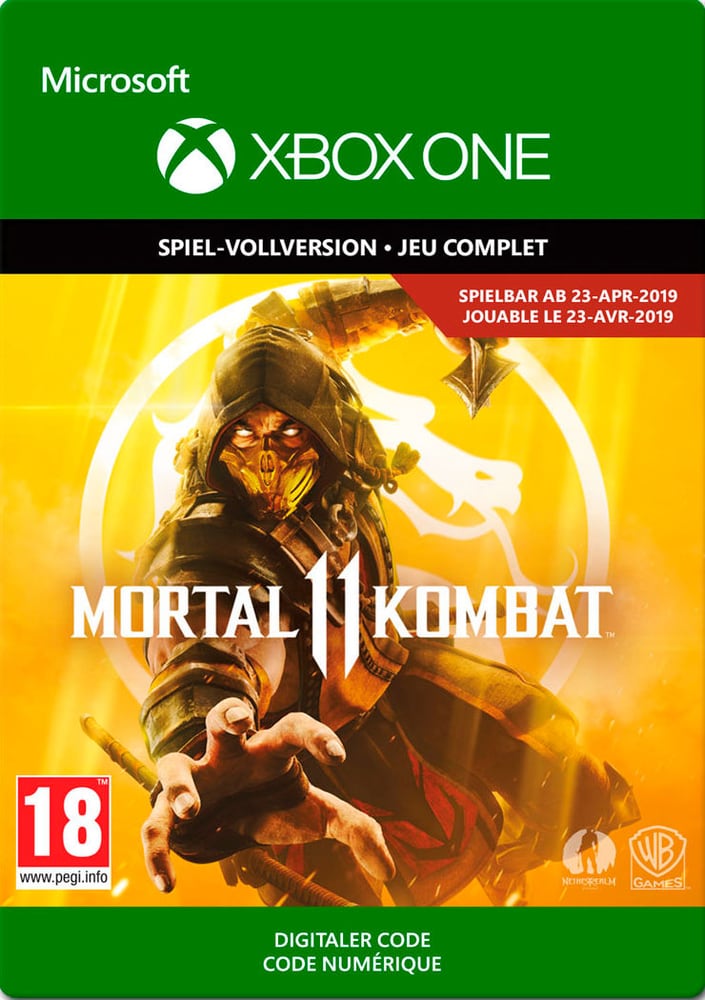 Xbox One - Mortal Kombat 11 Jeu vidéo (téléchargement) 785300143873 Photo no. 1