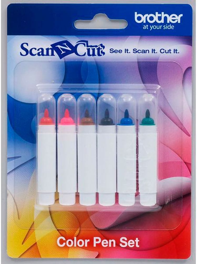 Crayons de couleur Scanncut 6 pièces Accessoires pour traceur de découpe Brother 785300142638 Photo no. 1