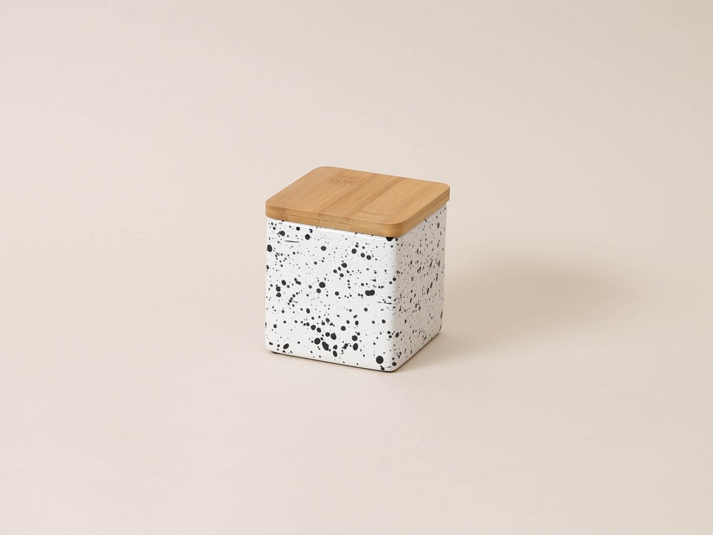 Boîte en pierre avec couvercle Boîte de conservation Esmée 657755900000 Couleur Gris Dimensions L: 10.0 cm x L: 10.0 cm x H: 11.0 cm Photo no. 1
