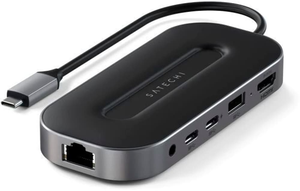 Hub multiport USB-C Alu avec HDMI 8K + Ethernet 2,5 Gbs Hub USB + station d’accueil Satechi 785300189873 Photo no. 1