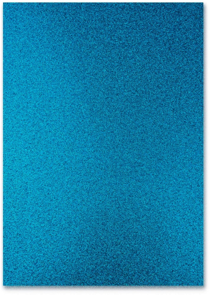 Cartoncino glitterato A4, 300 g/m², 10 fogli, turchese Cartone glitterato URSUS 785302426890 N. figura 1
