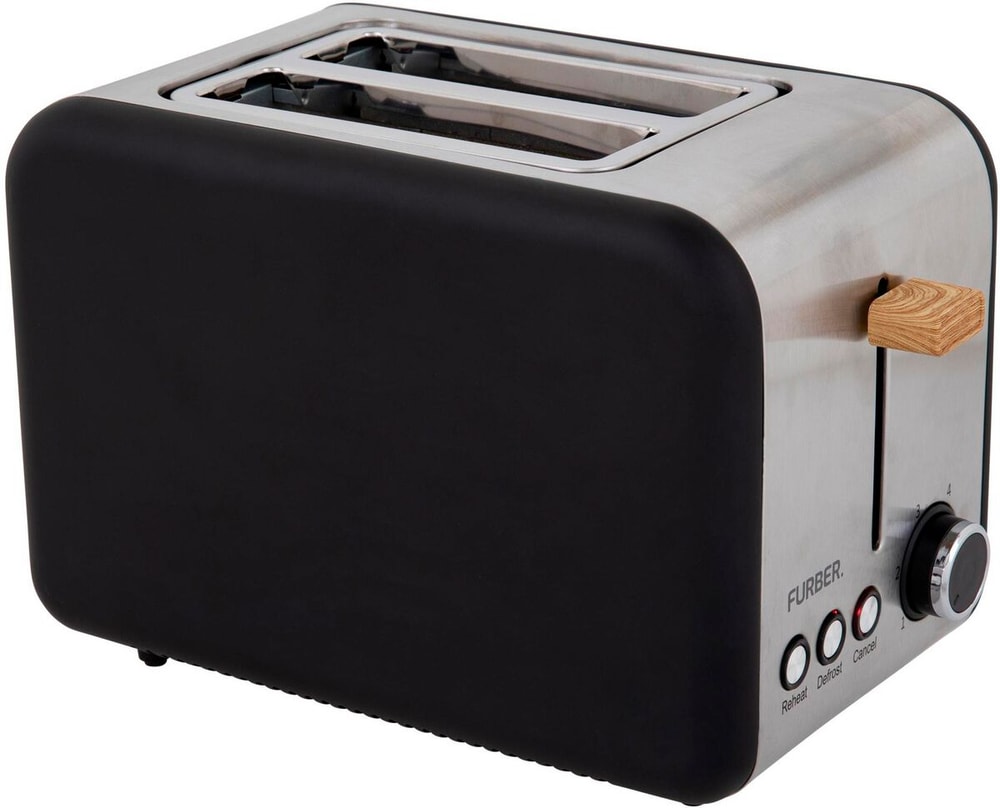 Schwarz matt Toaster Furber 785300182577 Bild Nr. 1