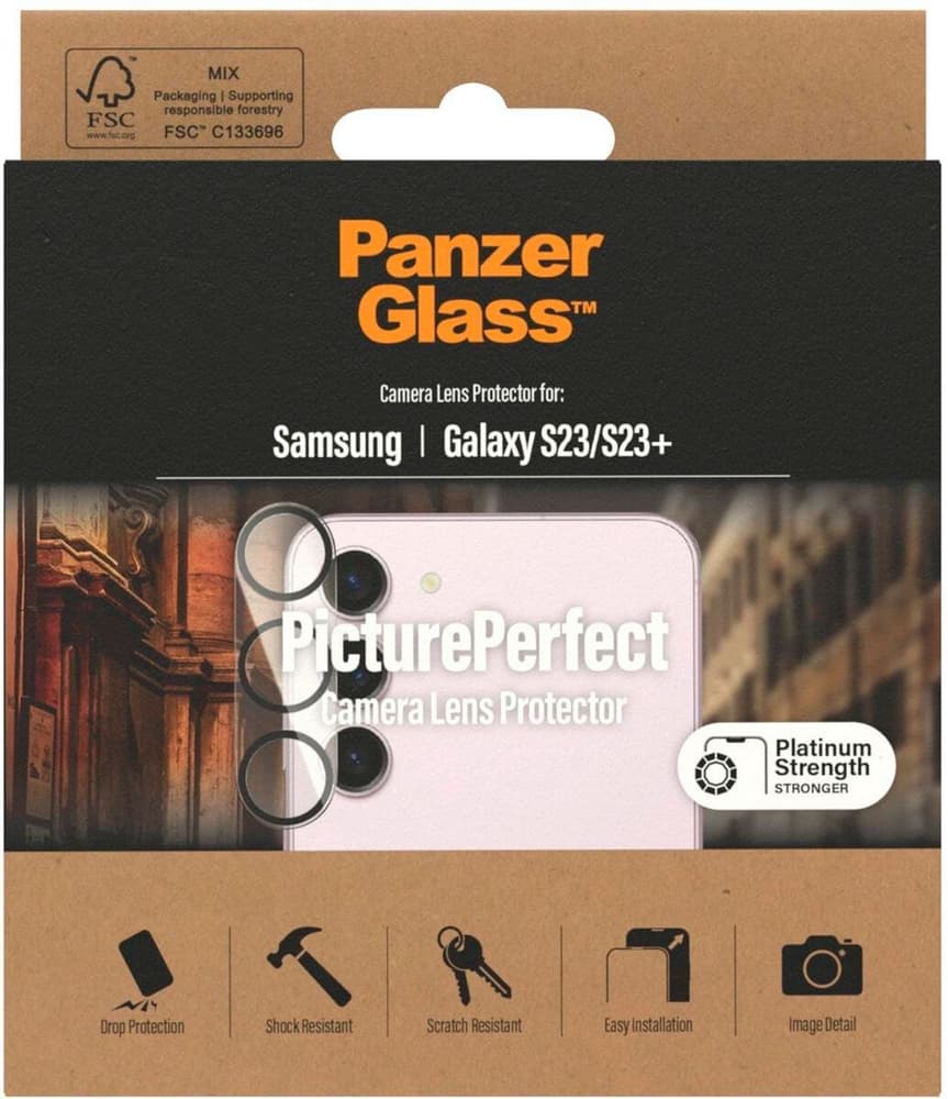Camera Protector Galaxy S23 / S23+ Protection d’écran pour smartphone Panzerglass 785300187192 Photo no. 1